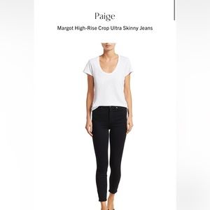 PAIGE Margot high rise crop